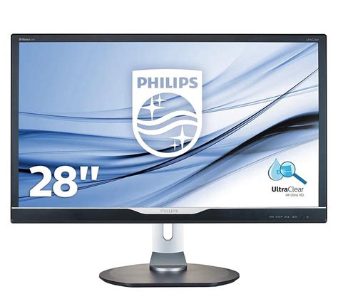 Philips 288P6LJEB 28 Inch 4K Ultra HD LED Gaming PC Monitor Computer Screen MHL | Electrical Deals