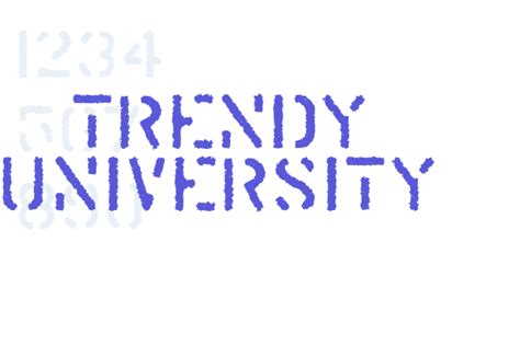 Trendy University - Font Free Download