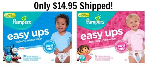 Pampers Easy Ups 72 - 80 count Only $14.95 Shipped! - Become a Coupon Queen