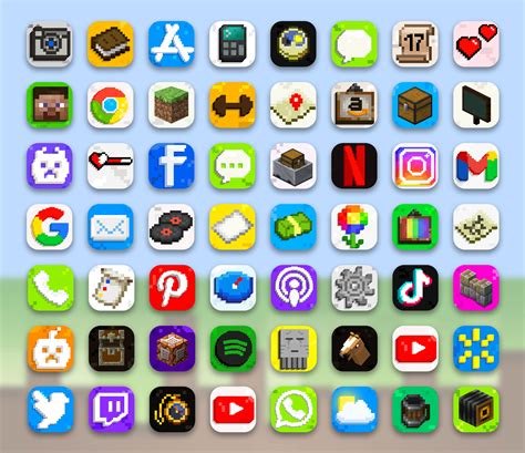 Minecraft App Icons - Free Aesthetic App Icons for iOS 14 & Android ⛏📲