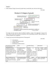 Tutorial 4-A.docx - Tutorial 4 1. What is Rostow's stages of economic ...