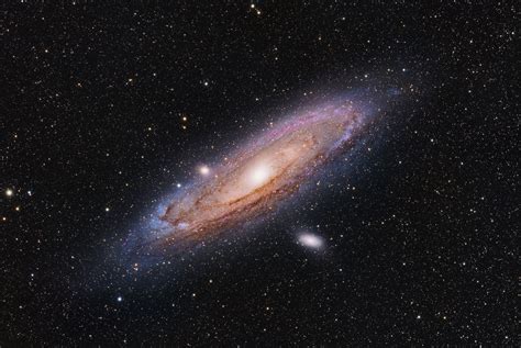 Andromeda Galaxy (M31) with the satellite galaxies M32 and M110 - Sky & Telescope - Sky & Telescope