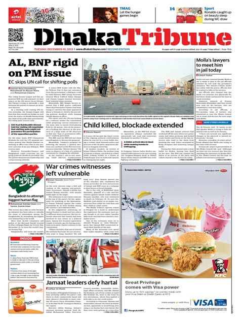 Dhaka Tribune Print Edition: December 10, 2013 | PDF | Bangladesh ...