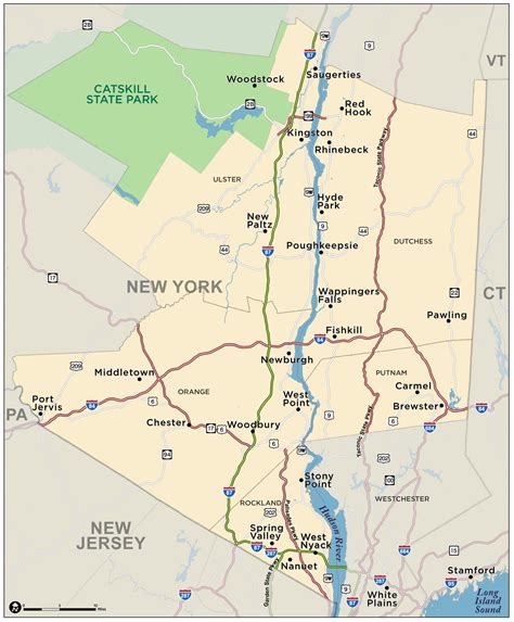 Map Hudson River Valley - Share Map