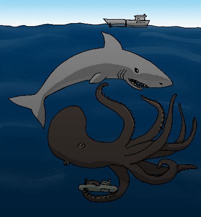 Mega shark vs giant octopus by Gillus99 on DeviantArt