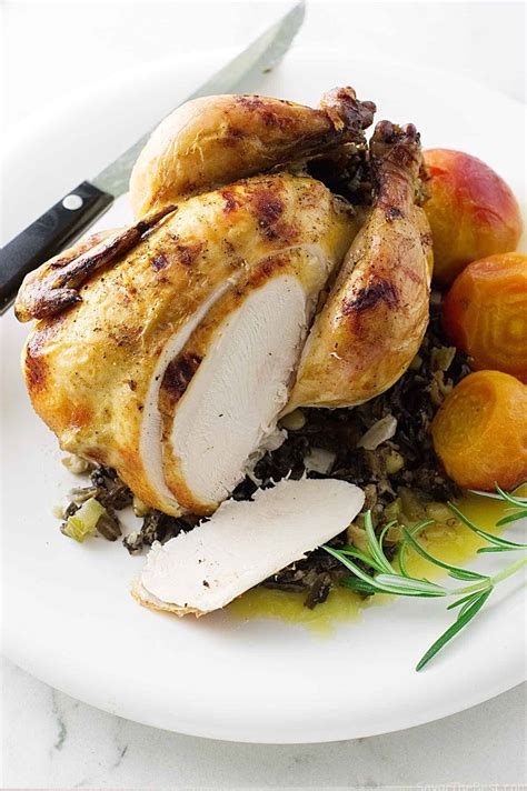 Roasted Cornish Game Hens & Wild Rice-Fig Stuffing - Savor the Best