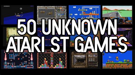 50 Unknown Atari ST Games - YouTube