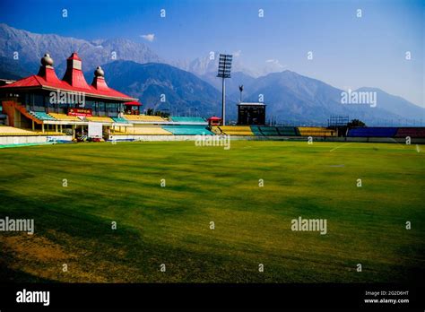 HPCA cricket stadium, Dharamshala India Stock Photo - Alamy