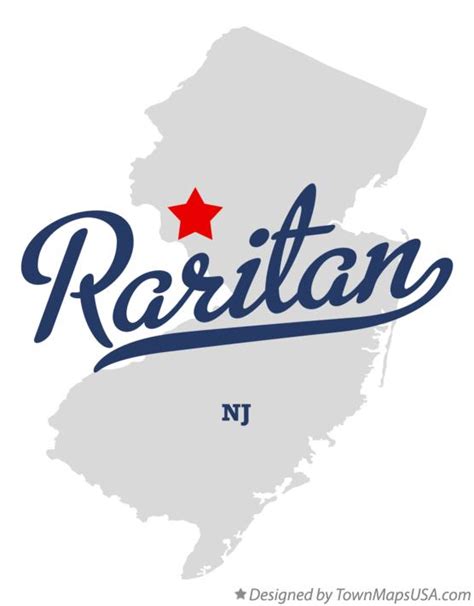 Map of Raritan, NJ, New Jersey