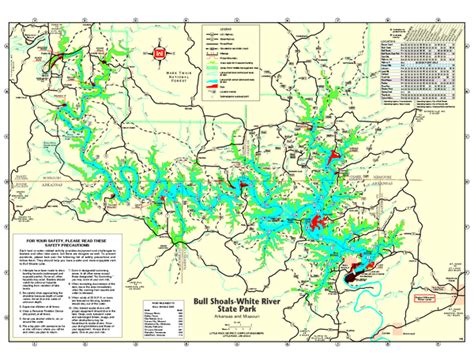 Bull Shoals-White River State Park map - Bull Shoals AR 72619 • mappery