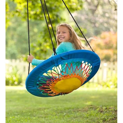 HearthSong Blue Rope Swing in the Swings department at Lowes.com