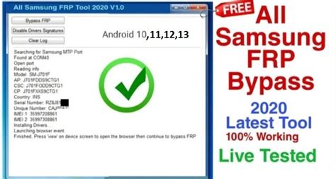 Samsung FRP Reset Tool Download - 100% Working