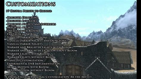 Skyrim - Realistic Lighting 3.4 with Customizations Mod - YouTube