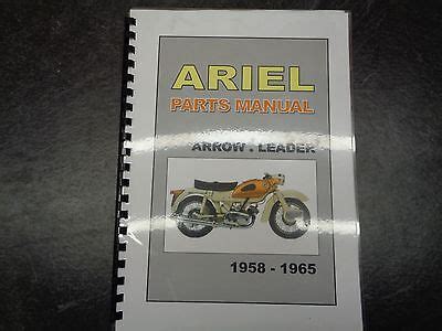 Ariel Leader Arrow Parts Manual 1005 | eBay