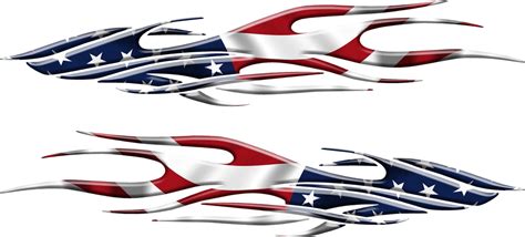 American Flag Flames Boat Vinyl Graphic | Xtreme Digital GraphiX