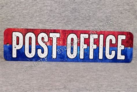 Metal Sign POST OFFICE United States USPS vintage replica | Etsy