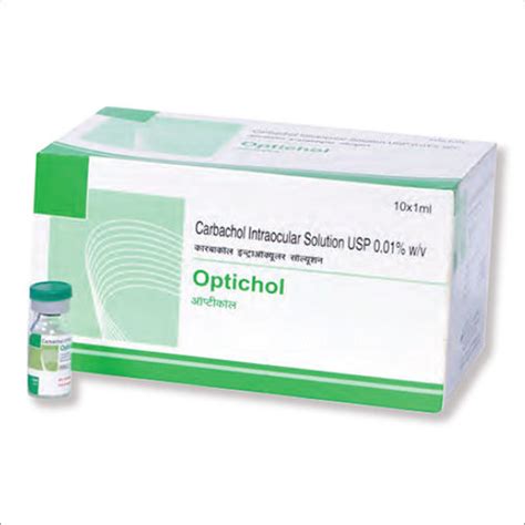 Carbachol Intraocular Solution Manufacturer,Exporter,Supplier