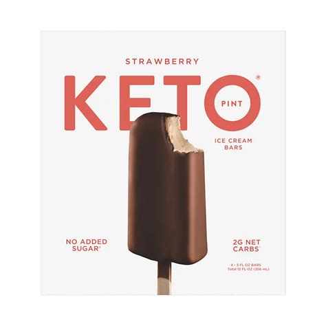 Keto Pint Strawberry Ice Cream Bars - Shop Ice Cream & Treats at H-E-B