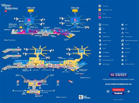 Milan Malpensa Airport Map