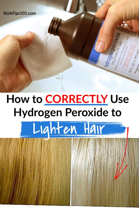 How To Use Hydrogen Peroxide To Lighten Hair : How to make hydrogen ...