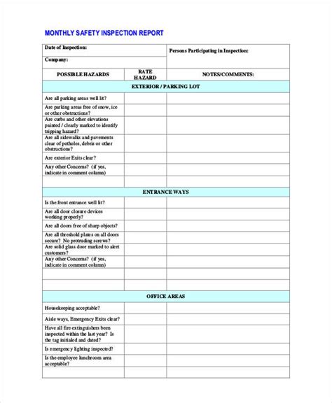 Safety Report Templates - 27+ Free Word, PDF, Apple Pages Format Download