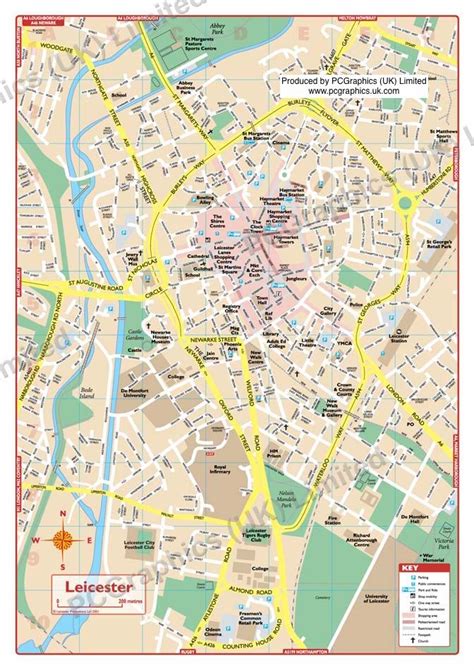 Map Of Leicester City Centre – Verjaardag Vrouw 2020