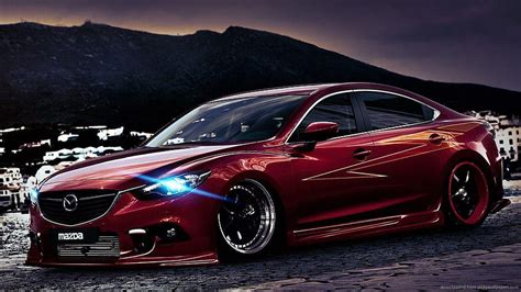 1366x768 Red Tuned Mazda 6 HD wallpaper | Pxfuel