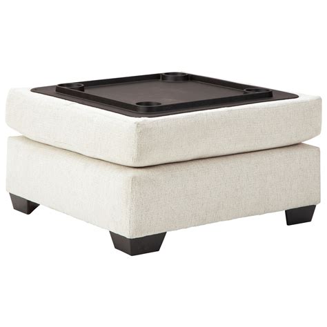 Ashley Furniture Cambri Ottoman with Storage/Reversible Tray Top with ...