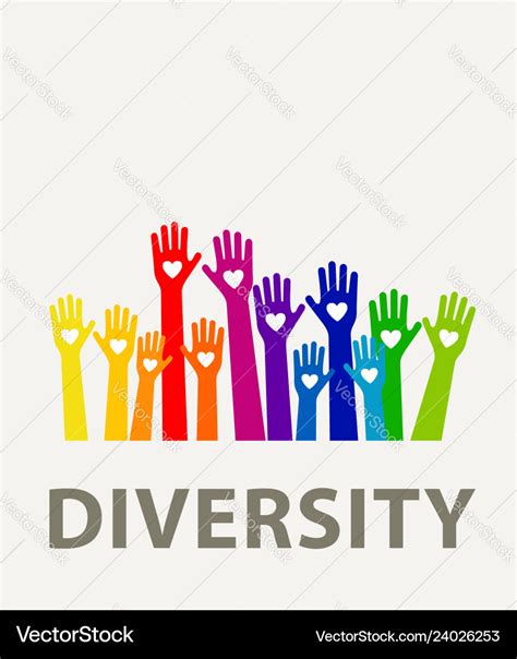 Hands diversity color Royalty Free Vector Image