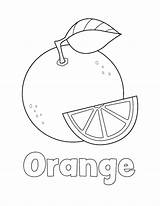 Orange Coloring Page  Little Bee Family sketch template