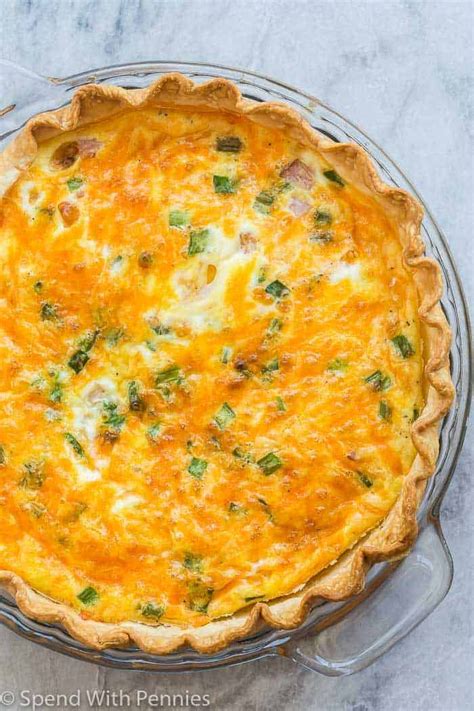 This Easy Quiche Recipe starts with a premade pie crust but no one has ...