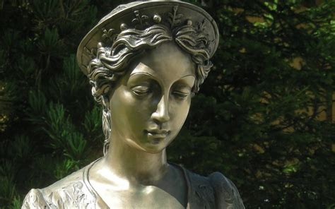 Original bronze statue of St. Cecilia - Mazzolini Artcraft