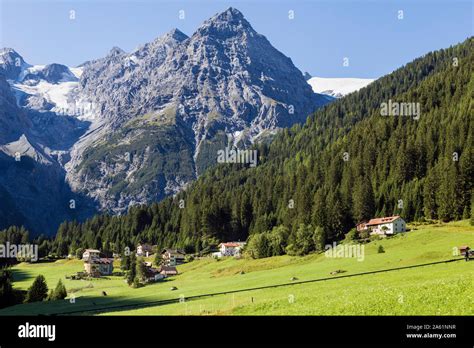 Alpine valley, Ortler alps, Italy Stock Photo - Alamy