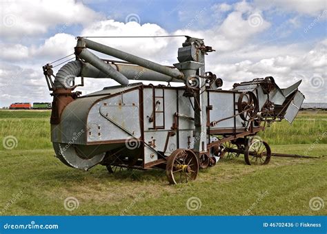 Old Threshing Machine Stock Image | CartoonDealer.com #34005355