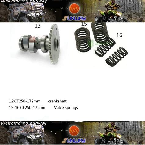 Free shipping Motorcycle Engine Parts Kit for 172MM CFMOTO CF250 ...