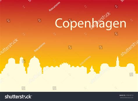 Copenhagen Skyline Stock Vector 279018713 : Shutterstock