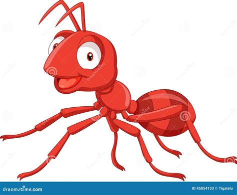 Cartoon Red Ant Stock Vector - Image: 45854133