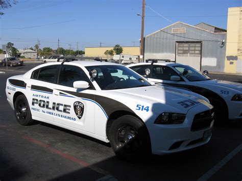 Amtrak Police cars at the Stockton – San Joaquin Street Station in ...