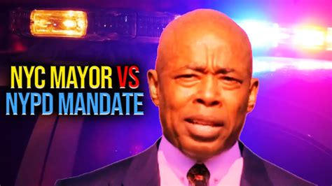 NYPD Mayor vs NYPD Vax Mandate (Deepfake Satire) - YouTube