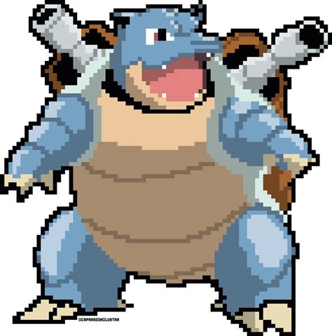 Blastoise Pixel Art by caparazonilustra on DeviantArt