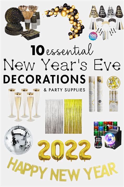 10 Essential New Year's Eve Decorations & Party Supplies