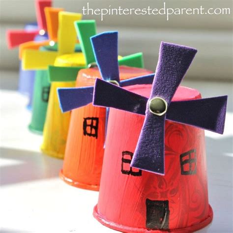 Paper Cup Windmill Craft - A cute & easy craft for kids with spinning ...