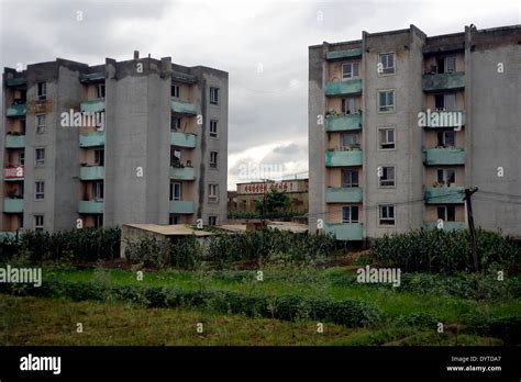 Residential houses in rural North Korea Stock Photo: 68764143 - Alamy