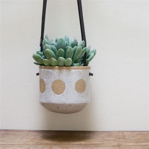 Handmade Ceramic Hanging Wall Planter for Succulents | Hanging wall planters, Handmade ceramics ...