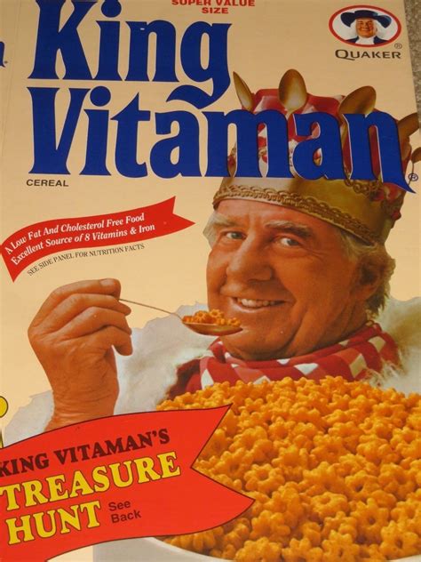 Vintage 1997 CEREAL BOX Quaker KING VITAMIN Photo Front Image Treasure Hunt Lg | eBay ...