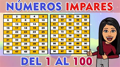 Números Impares De 1 A 100