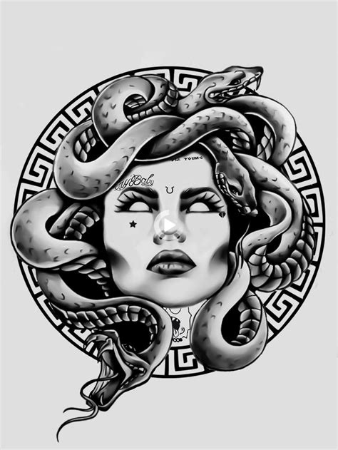 Medusa Tattoo Template - prntbl.concejomunicipaldechinu.gov.co