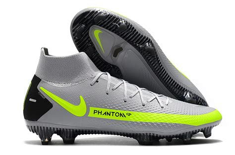 The new Nike Phantom GT Elite Dynamic Fit FG grey and yellow football boots