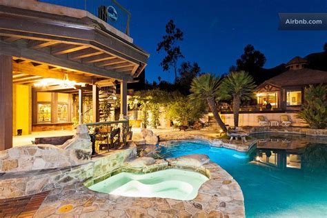 Luxurious 2bd/2ba suite, Pool & Spa in Ojai | Pool at night, Vacation ...