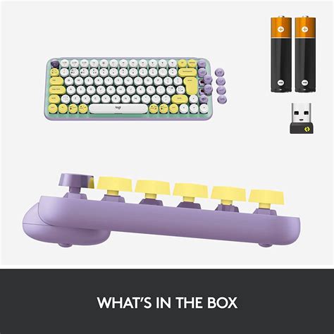 Logitech Studio Series POP Keys Mechanical Wireless Keyboard - Daydream ...